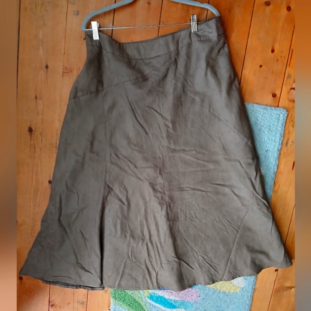 Faux Suede Bootlength Skirt, size 18